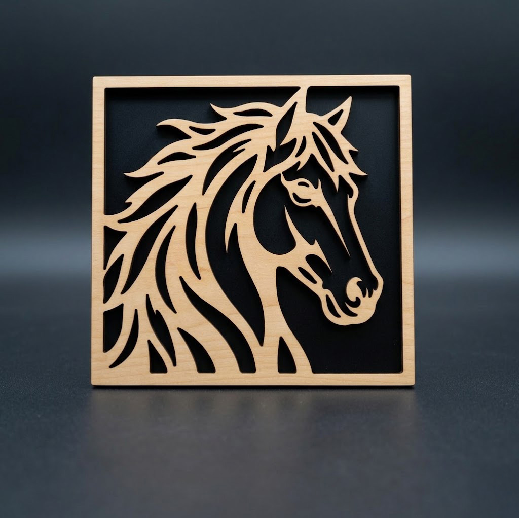 Horse Head Wall Art — Wood